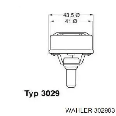 Termostato, refrigerante 302983 Wahler