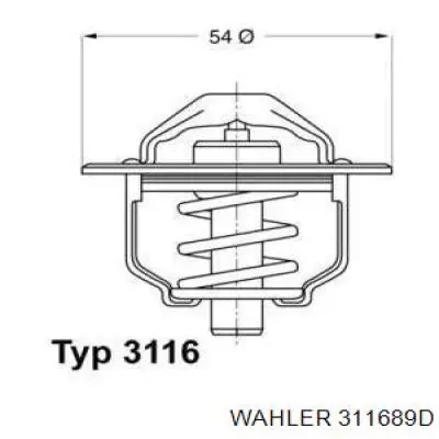 311689D Wahler Авто термостат