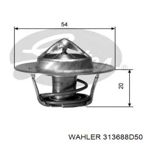 Термостат 313688D50 Wahler