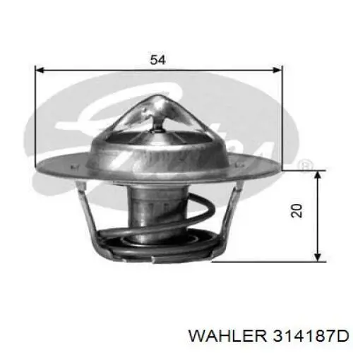 Купить 314187D Wahler Автомобильный термостат