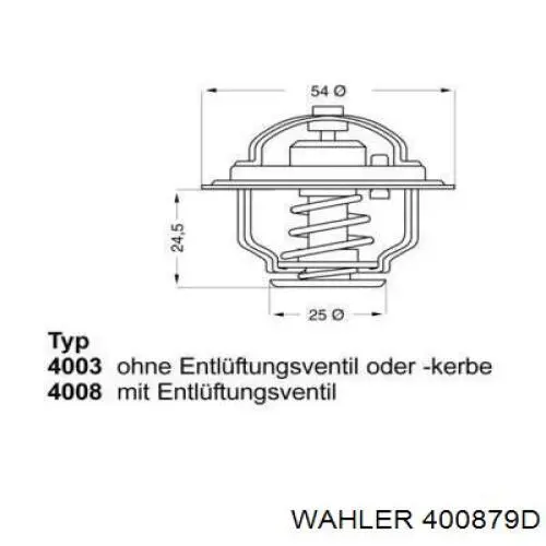 Термостат 400879D Wahler