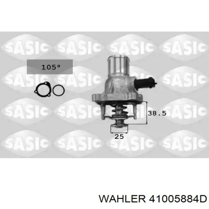 Термостат в сборе Wahler 41005884D