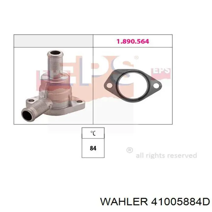 41005884D Wahler Авто термостат