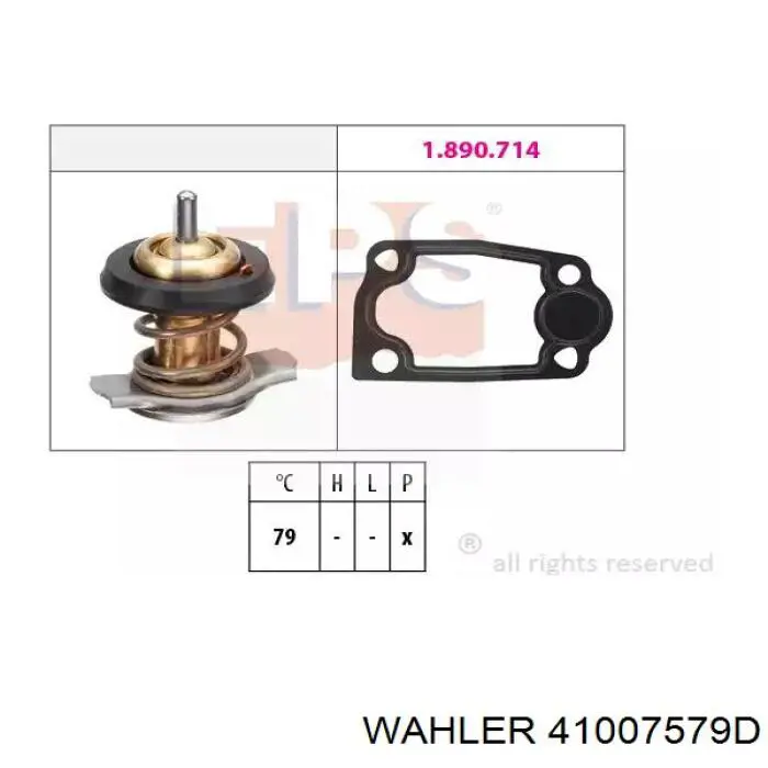 Термостат в корпусе Wahler 41007579D цена, от 26.15 USD