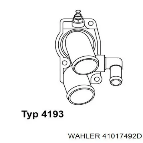 Кожух термостата Wahler 41017492D цена, от 57.18 USD