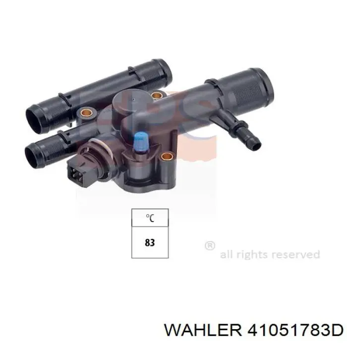Термостат в корпусе Wahler 41051783D цена, от 27.79 USD