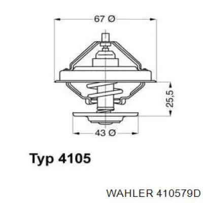4105.79D Borg-Warner/KKK термостат