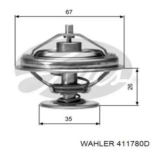 Термостат в корпусе Wahler 411780D цена, от 15.50 USD
