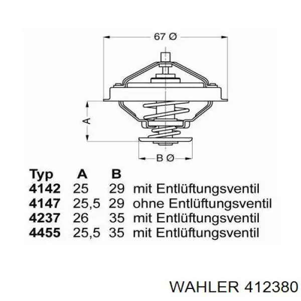 412380 Wahler Авто термостат