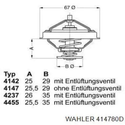 414780D Wahler Авто термостат