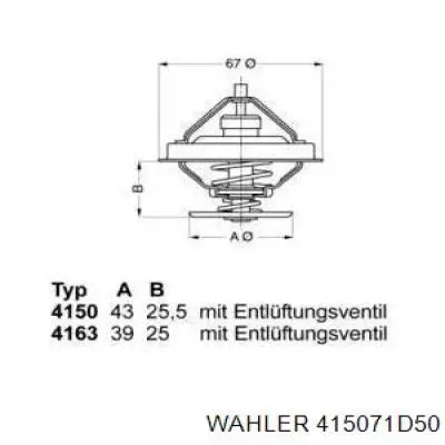 Термостат 415071D50 Wahler