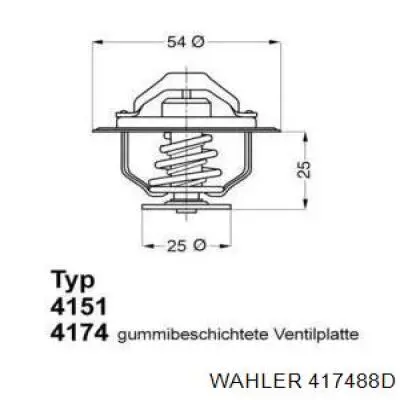 Термостат в корпусе Wahler 417488D цена, от 40.34 USD