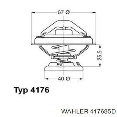 Термостат в корпусе Wahler 417685D цена, от 20.07 USD