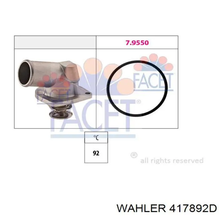 417892D Wahler Авто термостат