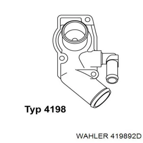 Корпус термостата 419892D Wahler