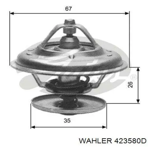 Термостат в корпусе Wahler 423580D цена, от 20.12 USD