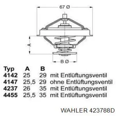 Термостат 423788D Wahler