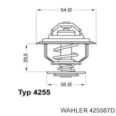 Термостат в корпусе Wahler 425587D цена, от 7.89 USD