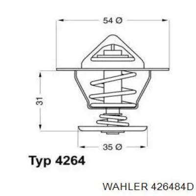 Термостат в сборе Wahler 426484D