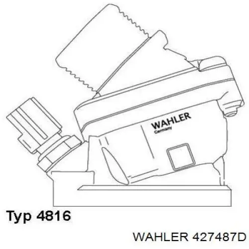 Термостат в корпусе Wahler 427487D цена, от 5.74 USD