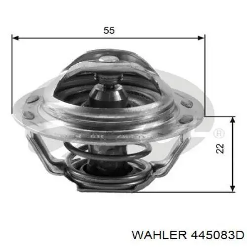Термостат в корпусе Wahler 445083D цена, от 9.85 USD