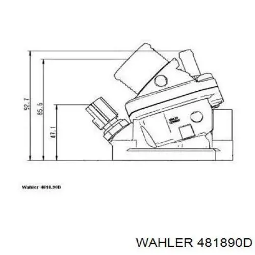 Купить 481890D Wahler Корпус термостата