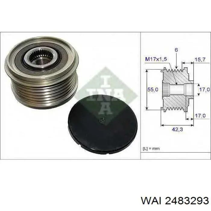 Купить AFP5017INA AS/Auto Storm Шкив ремня генератора