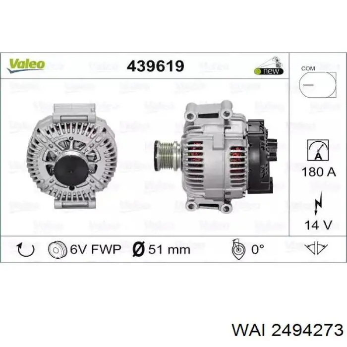 Купить A6461550115 Mercedes Шкив ремня генератора