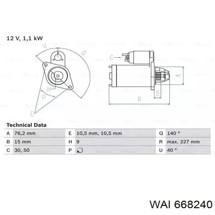 Втягивающее реле стартера CSO40100AS Casco