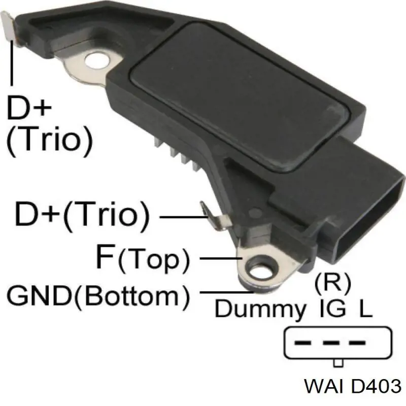 D403 WAI реле-регулятор генератора (реле зарядки)