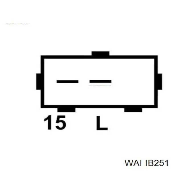 IB251 WAI реле-регулятор генератора (реле зарядки)