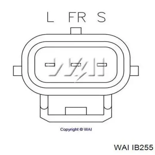IB255 WAI реле-регулятор генератора (реле зарядки)
