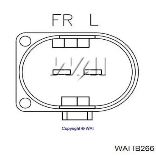 IB266 WAI реле-регулятор генератора (реле зарядки)