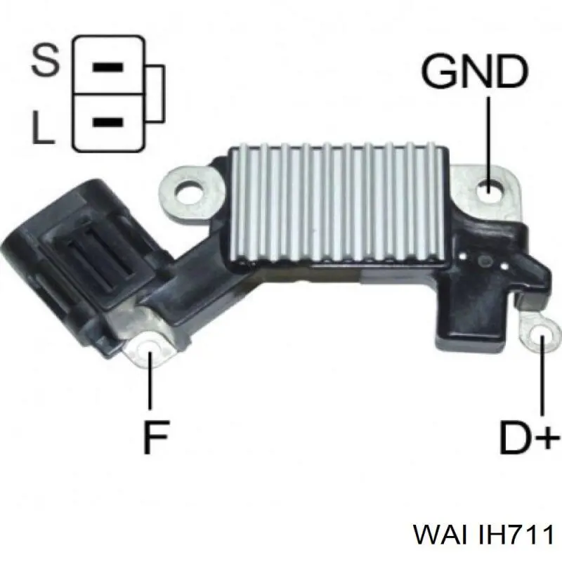 IH711 WAI реле-регулятор генератора (реле зарядки)
