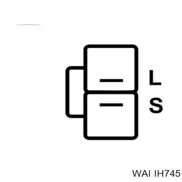 IH745 WAI реле-регулятор генератора (реле зарядки)