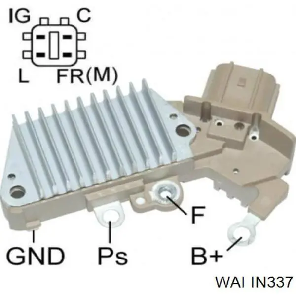 IN337 WAI relê-regulador do gerador (relê de carregamento)