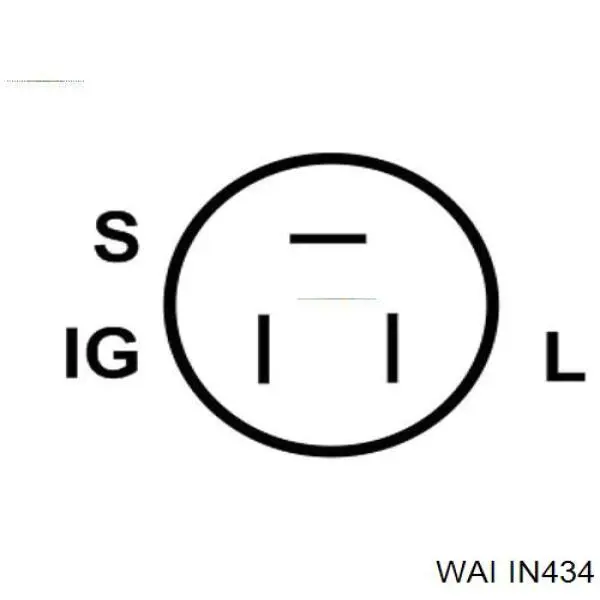 IN434 WAI реле-регулятор генератора (реле зарядки)