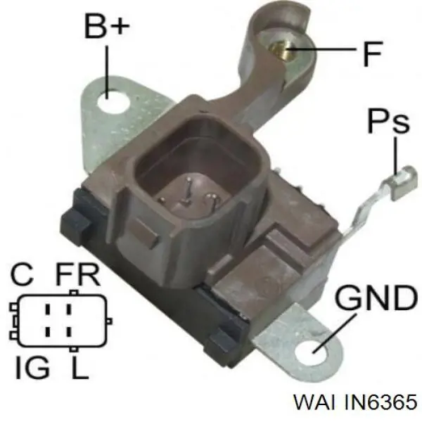 IN6365 WAI реле-регулятор генератора (реле зарядки)