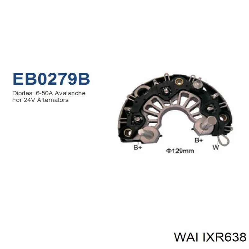 Міст діодний генератора IXR638 WAI