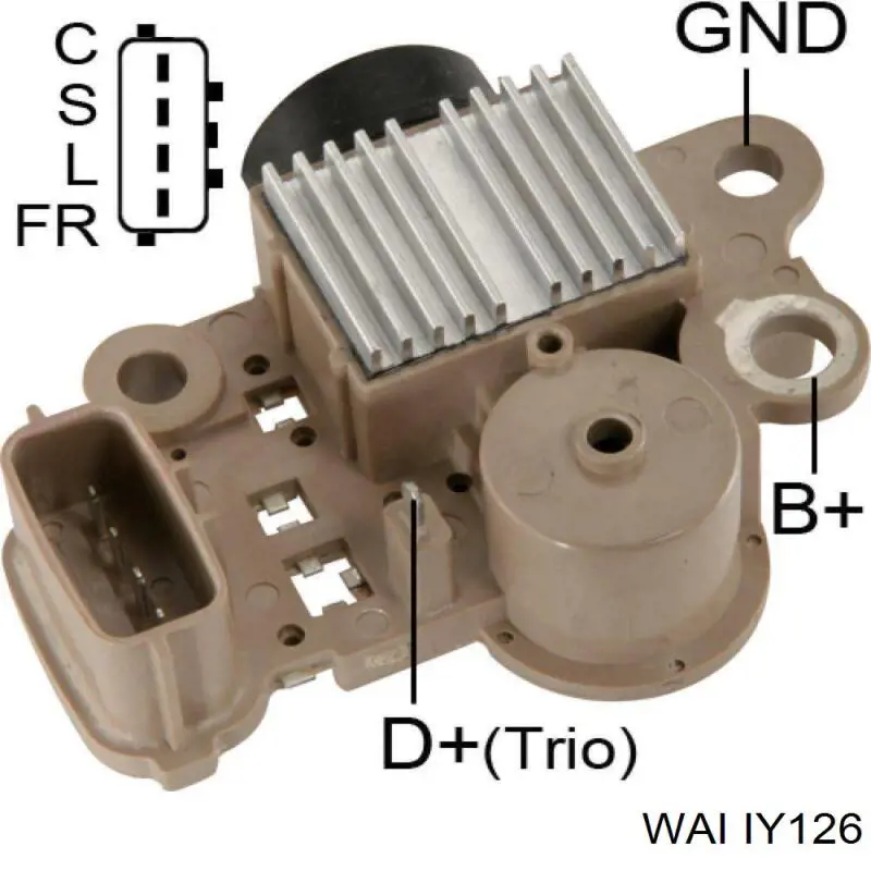 IY126 WAI реле-регулятор генератора (реле зарядки)