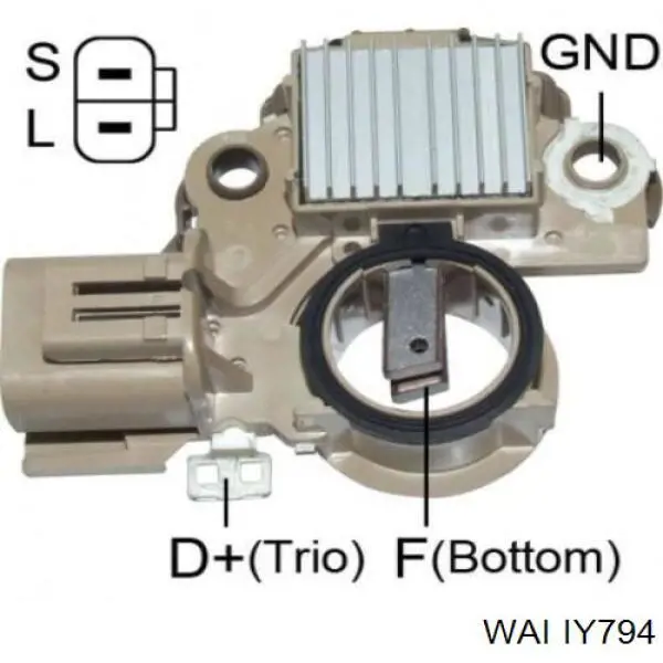 IY794 WAI реле-регулятор генератора (реле зарядки)