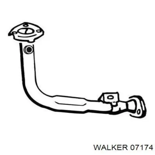 170519 Peugeot/Citroen труба приемная (штаны глушителя передняя)