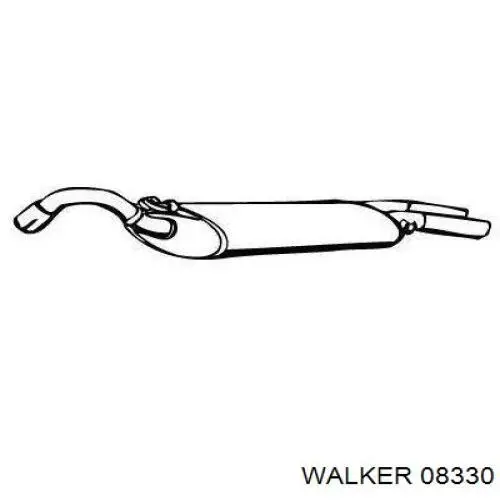 Купить 08330 Walker Глушитель задний