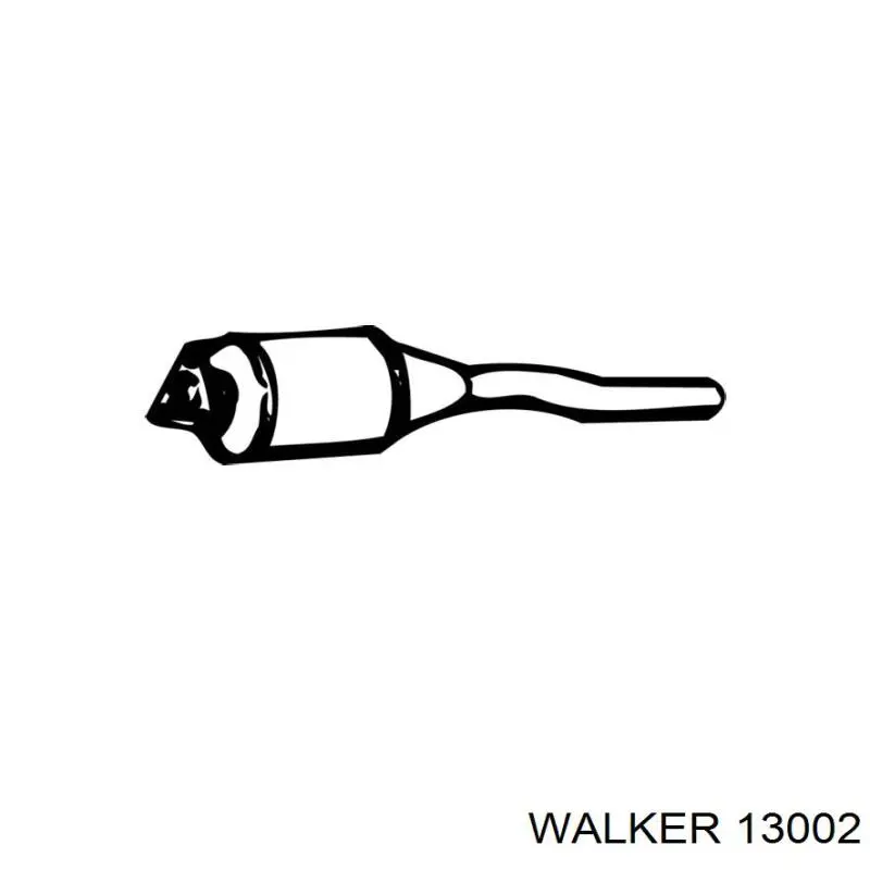 Глушитель, передняя часть 13002 Walker