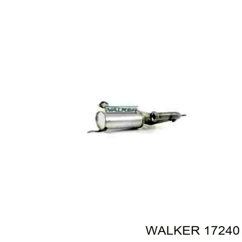 17240 Walker глушитель, центральная часть