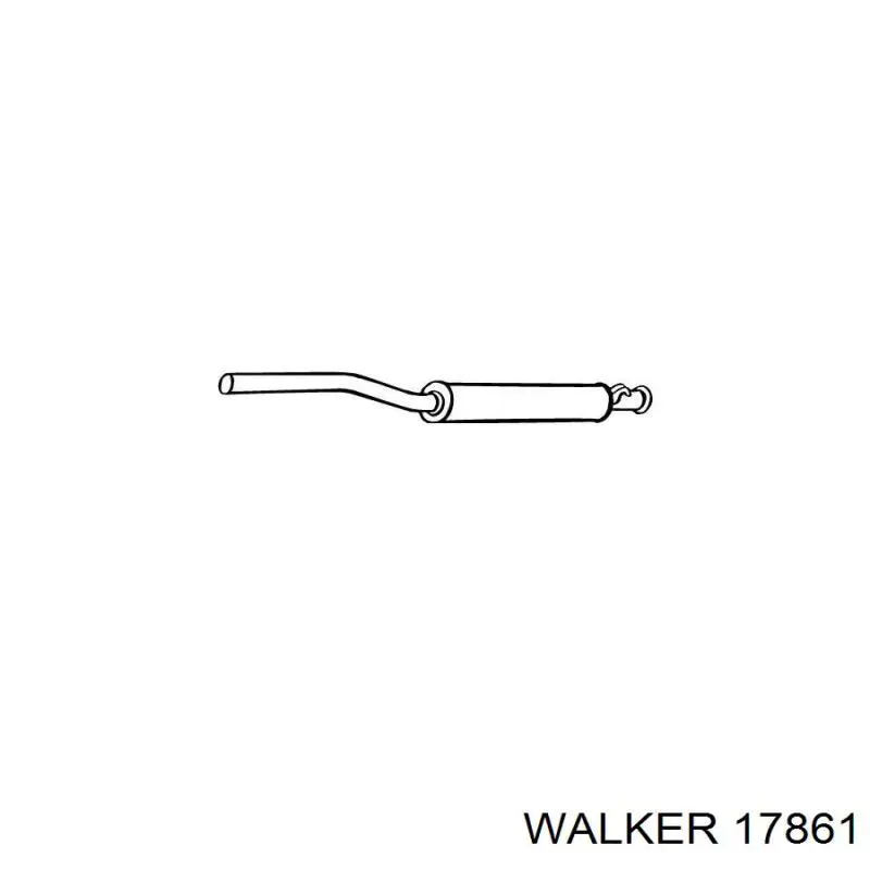 Центральная часть глушителя 17861 Walker