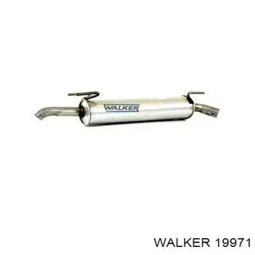 19971 Walker глушитель, задняя часть