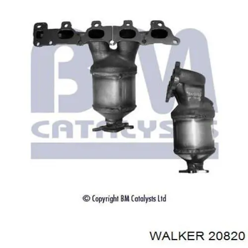 20820 Walker Глушитель, передняя часть
