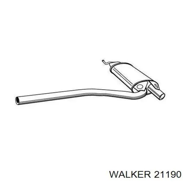 Глушитель, центральная часть 21190 Walker