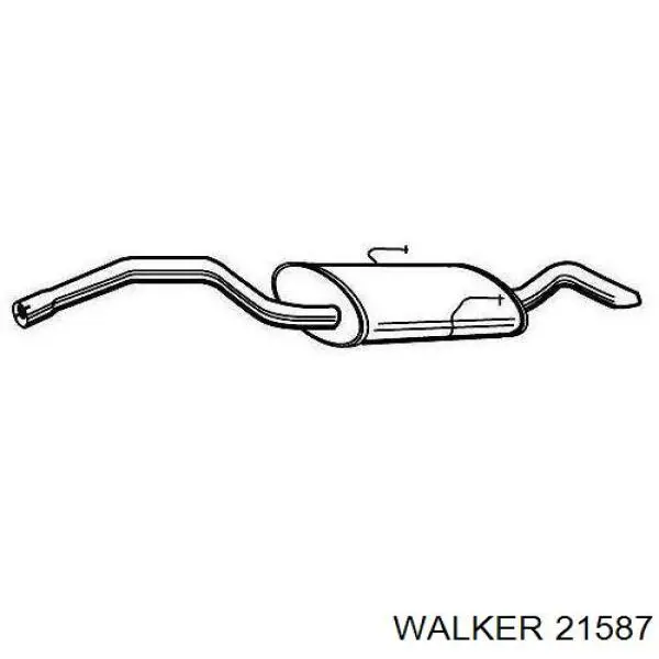 Глушитель, задняя часть 21587 Walker